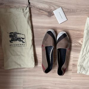 Burberry Espadrille Slip On - 39.5